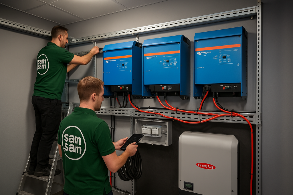 victron installatie fronius